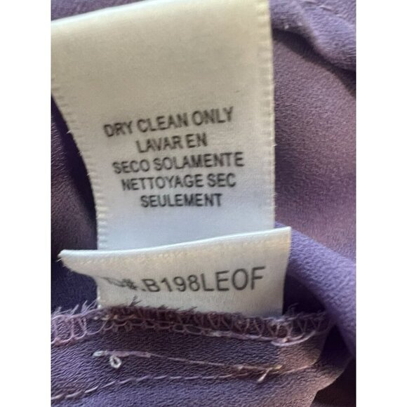 To The Max Silk Dress Purple Floral SZ Med Fairycore Wedding Guest Fall Autumn - Picture 3 of 10